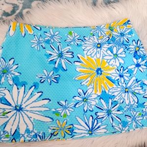 LILLY PULITZER Tate lined skirt daisy
